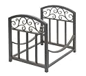 Panacea 15919 Log Bin with Scrolls, Brushed Bronze