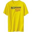 T-Shirt Mens Yellow " Nutmegger GUY KICKS ASS " Usa States