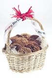 Geoff & Drew's Happy Birthday Basket of 32 Fresh Baked Oatmeal Raisin Cookies