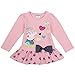 Peppa Pig Little Girls Spring Fall Long Sleeve Cartoon Embroidery Embroidered Stitching Cotton Pants (Set of 2 Pieces),Pink,5 (4/5Y)