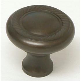 Top Knobs Swirl Cut Knob 1 1/4" in Oil Rubbed Bronze