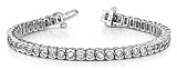 41H3Ouv dTL. SL160  18k White & Yellow Gold, Pillow Bezel Set Diamond Tennis Bracelet, 4.99 ct. (Color: GH, Clarity: SI1) Reviews