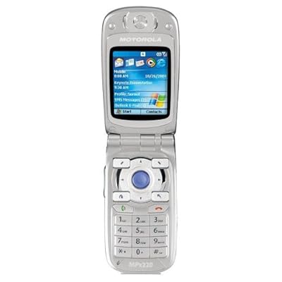 Motorola MPx220 Unlocked PDA Phone with MP3 or Video Player SD or MMC U S Version with Warranty Silver