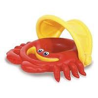 Cozy Crab Sunshade Float Pool; Toddler Size with Built In Water Play Area