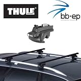 Thule Dachtr&auml;ger / Lastentr&auml;ger f&uuml;r MG ZT-T - 5 T&uuml;rer Kombi - Baujahr 2002 bis heute - mit normaler (hochstehender) Dachreling - Komplettes Dachtr&auml;gersystem von THULE abschlie&szlig;bar