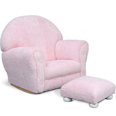 Kitchen: Chenille Rocker w/ Ottoman