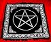 Pentacle Silver and Black Altar Cloth