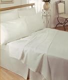 Double Bed Egyptian Cotton Combed Percale Fitted sheet - Cream