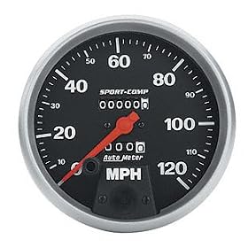 Auto Meter 3995 Sport-Comp 5" 160 mph In-Dash Mechanical Speedometer