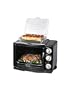 George Foreman GRV660 8-in-1 Toaster Oven/Broiler/Rotisserie, Black