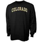 Colorado Buffaloes Black Vertical Arch Long Sleeve T-shirt at Football Fanatics