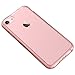iPhone 7 Case, Bastex Soft Slim Fit Flexible Clear Transparent Rubber Back Cover Fused TPU Pink Side Bumper Case for Apple iPhone 7