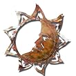 Copper Eclipse Wall Medallion