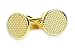 Rich Textured Gold Metal Cufflinks with Presentation Box