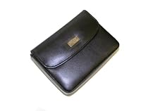 Duragadget Deluxe Black Leather Carry Case suitable for use with TomTom GO 520 530 540 live 520t 530t 720 730 720t 730t 740 live 920 920t 930 930t UK. Duragadget&reg;