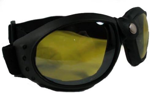 Burning GOGGLES jeep motorcycle atv bike motocross sport VESPA (yellow lens)
