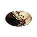 Sticker (Oval) of Mother Mary Stained Glass Window (Catholic, Madonna, Blessed Virgin...