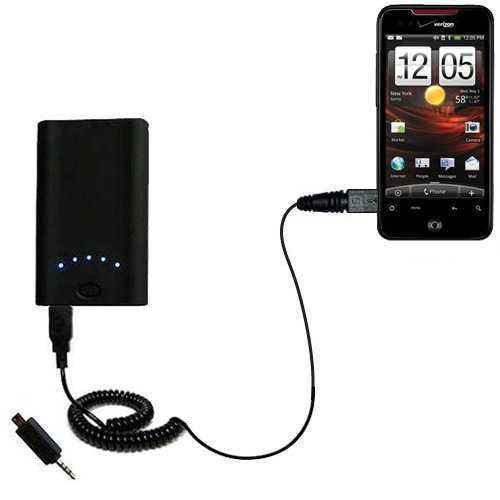 High Capacity Rechargeable External Battery Pocket Charger for the HTC DROID Incredible - uses Gomadic TipExchange Technology