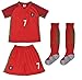 2016 Cristiano Ronaldo Home Portugal Football Soccer Kids Jersey & Short (10-11 YEARS)