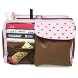 Storage and Organization Cosmetics Bag/Grooming Bag, Pink Polka Dots