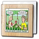Do You Have a Green Thumb - Gardening - 6 Inch Tile Napkin Holder
