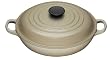 Le Creuset Cast Iron Shallow Casserole, Almond, 26 cm