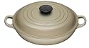 Le Creuset Cast Iron Shallow Casserole, Almond, 26 cm