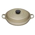 Le Creuset Cast Iron Shallow Casserole, Almond, 26 cm