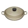 Le Creuset Cast Iron Shallow Casserole, Almond, 26 cm