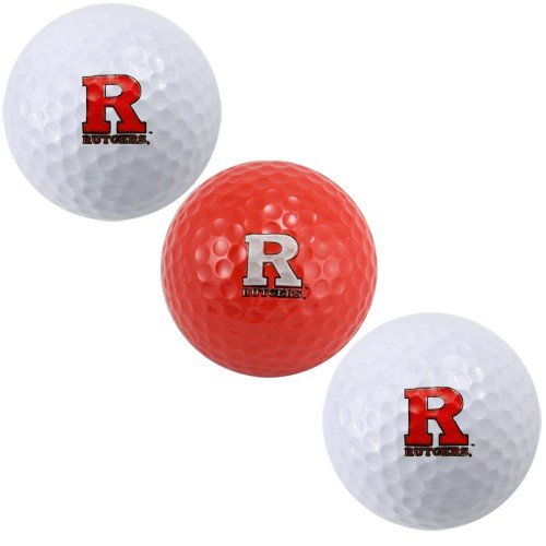 Rutgers Scarlet Knights Three Pack Of Golf Balls