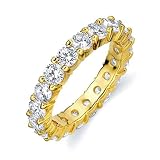 Prong-Set Diamond Eternity Band in 18k Yellow Gold (0.72 ctw.)