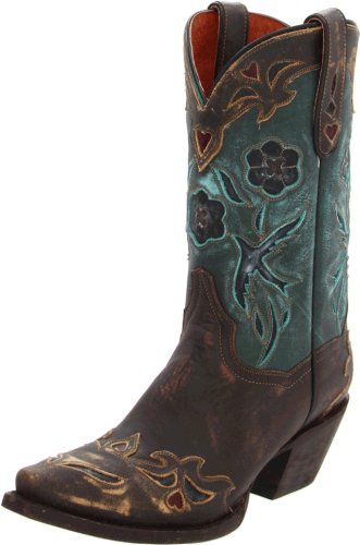 Dan Post Women's Vintage Blue Bird Western Boot