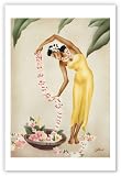 Lei Maker Hawaii by Gill - Vintage Hawaiian Art Poster Print, 12