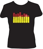 Elektro T-qualizer Electronic Flashing T-Shirt (Sound Reactive)  Medium