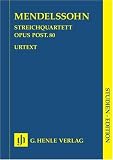 Streichquartett f-moll op. post. 80 Studien-Edition