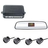 Black 4 Four Sensors 20 CM Screen Car Backup Sensor System Car Parking Sensor Rearview Reverse Radar With BIBI Voice XD-076