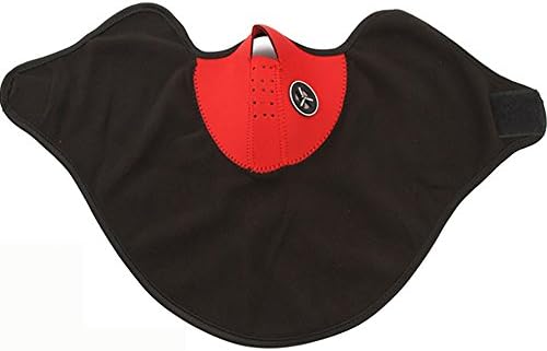 1Pc Red Anti-Cold Mask Warm Bicycle & Motorcycle Half Face Neck Mask Cover