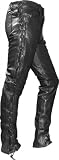 Produkt-Bild: Lederhose lederjeans bikerjeans B&uuml;ffelleder seitlich geschn&uuml;rt Schwarz, Herrengr&ouml;&szlig;e:56