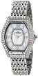 AK Anne Klein #10/9811MPSV Women's Swarovski Crystal Accented Cushion Shaped Silver Tone Bracelet Watch