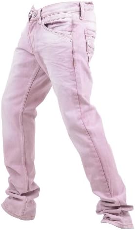 RNT23 JEANS Men's Pastel Washed Denim 34 Red