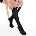 Fytto 1007 Women’s Compression Socks – Stylish, Lightweight & Breathable 15-20mmHg Flight Stockings – Professional Support for Business & Travel, Classic, Black, Small