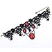 YAZILIND Jewelry Lace Collar Necklace Red Glaring Pendant Sexy Noble Chain for Women Length:10in