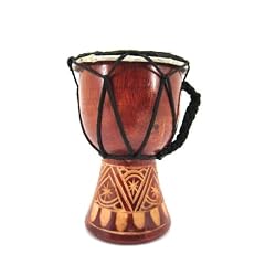 Mini Djembe Trommel Bongo Deko Spielzeug Handarbeit Afrika Style 3