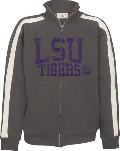 LSU Tigers Youth Charcoal Track Jacket