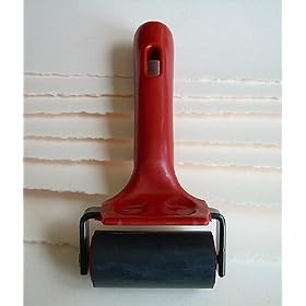 Two Inch Wide Hard Rubber Printmaking Brayer