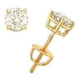 1.23cttw Round Diamond Stud Earrings EGL HI/SI3-I1