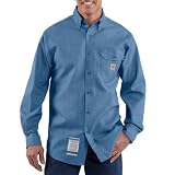 Carhartt FRS004 Flame-Resistant Chambray Shirt Chambray Blue X-Large