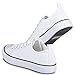 Twisted Womens Hunter Lo-Top Stylish Canvas Sneakers - White, Size 9