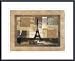 Paris Memoir I, Art Poster by John Butler, with Metal Frame, poster size: 25 x 19