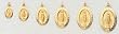 14 Kt Gold Religious Miraculous Medals - In a Premium Black Box - Size: 13MM